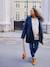 Fur-lined leopard print maternity and babywearing parka ENVIE DE FRAISE navy blue - vertbaudet enfant 