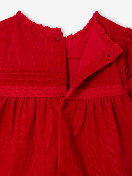 3-Piece Christmas Set for Newborns: Dress + Headband + Tights red - vertbaudet enfant 