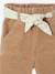 Wide Trousers in Corduroy with Flowers Belt for Babies beige+old rose - vertbaudet enfant 