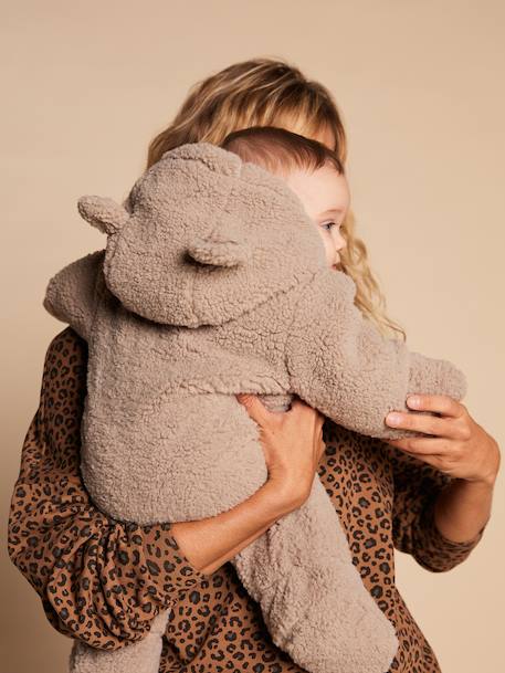 Pramsuit with Leopard Lining, Family Capsule Collection, ENVIE DE FRAISE taupe - vertbaudet enfant 
