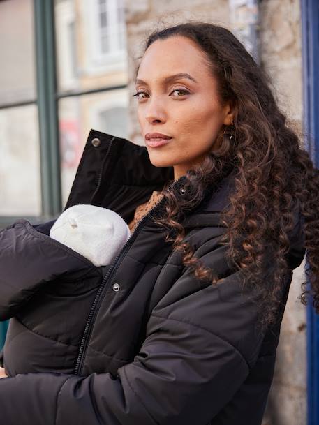Long, Convertible Lightweight Jacket for During & After Pregnancy by ENVIE DE FRAISE black - vertbaudet enfant 