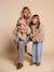 Veste fille sherpa doublée léopard collection capsule mère-fille taupe - vertbaudet enfant 