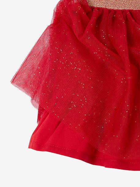 Baby girl set T-shirt skirt band for head accessories for hair Christmas gift box red - vertbaudet enfant 