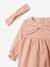 Baby girl dress, band for head accessories for hair, tights and Christmas gift box set rosy - vertbaudet enfant 