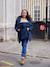 Fur-lined leopard print maternity and babywearing parka ENVIE DE FRAISE navy blue - vertbaudet enfant 
