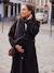 Manteau en drap de laine évolutif grossesse et post-partum noir - vertbaudet enfant 