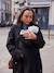 Manteau en drap de laine évolutif grossesse et post-partum noir - vertbaudet enfant 