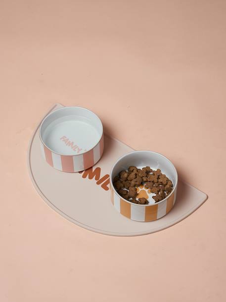 Mat for feeding bowl, FAMILY beige - vertbaudet enfant 