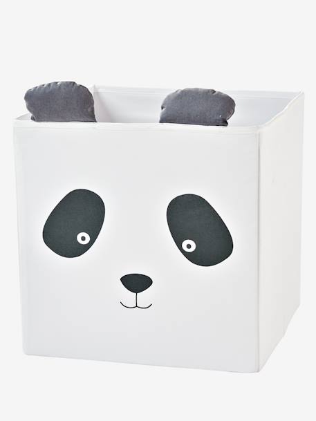 Set of 2 Boxes, in Fabric, Panda Koala Beige - vertbaudet enfant 