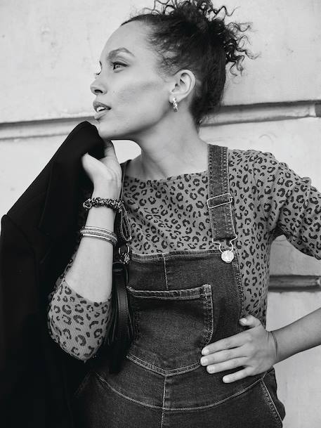 Wide Cut Denim Dungarees for Maternity, ENVIE DE FRAISE brut denim - vertbaudet enfant 