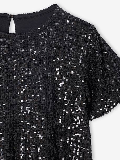 Girl's sequin Christmas dress, mother-daughter capsule black - vertbaudet enfant 