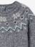Baby Christmas jacquard jumper from the family capsule collection marl grey - vertbaudet enfant 
