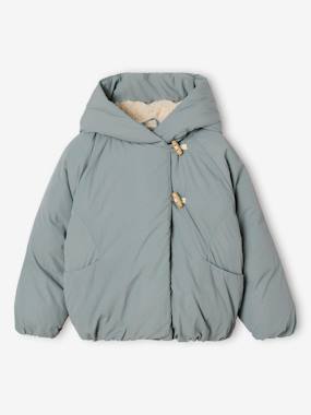 Girls-Coats & Jackets-Lightweight jacket with crossover fastening for girls 