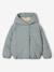 Lightweight jacket with crossover fastening for girls grey green - vertbaudet enfant 