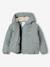 Lightweight jacket with crossover fastening for girls grey green - vertbaudet enfant 