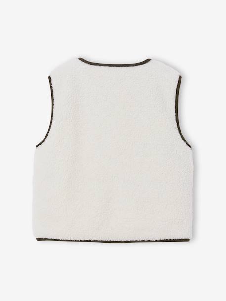 Child's reversible cardigan from the family capsule ecru - vertbaudet enfant 