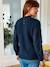 Two-tone maternity jumper navy blue - vertbaudet enfant 