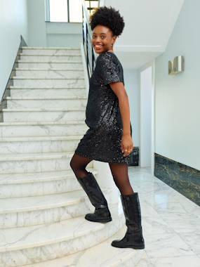 Maternity-Sequinned Dress for Maternity 