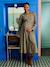 Long jacquard shirt dress for pregnancy and nursing clothes khaki - vertbaudet enfant 