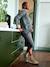 Ribbed knit maternity midi pencil skirt anthracite - vertbaudet enfant 