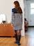 Striped knitted nursing clothes dress marl beige - vertbaudet enfant 