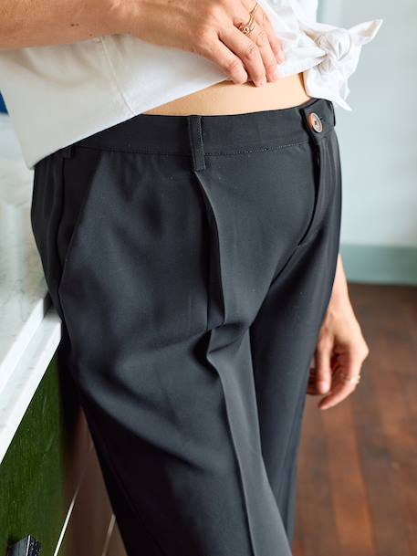 Pantalon de grossesse avant après coupe large noir - vertbaudet enfant 
