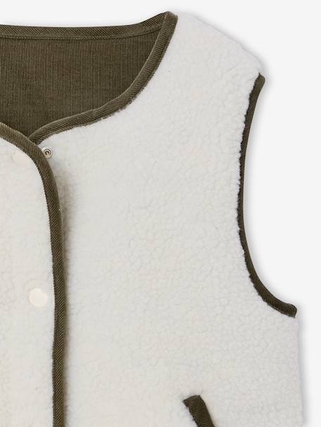 Child's reversible cardigan from the family capsule ecru - vertbaudet enfant 