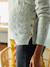 Knitted nursing clothes jumper with openwork design marl grey - vertbaudet enfant 