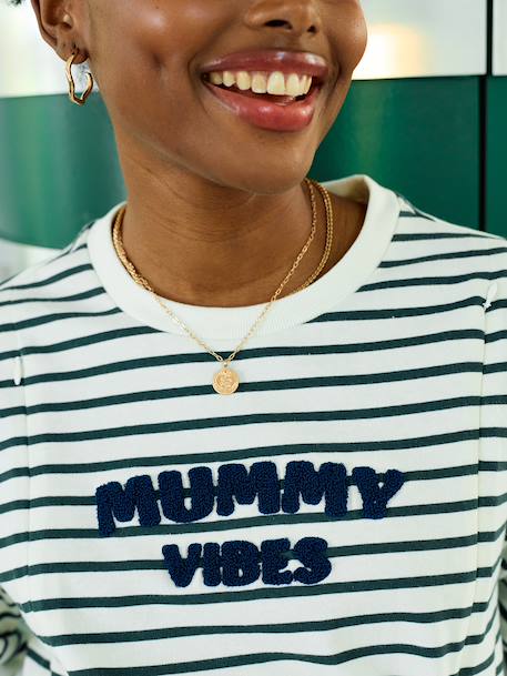 Cotton* striped nursing clothes t-shirt green - vertbaudet enfant 