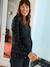Reversible sequin nursing blouse, front/back black - vertbaudet enfant 
