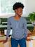 Long-Sleeved Maternity Top navy blue+White Stripes - vertbaudet enfant 