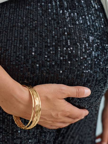 Sequinned Trousers for Maternity black - vertbaudet enfant 
