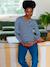 Long-Sleeved Maternity Top navy blue+White Stripes - vertbaudet enfant 