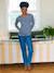 Long-Sleeved Maternity Top navy blue+White Stripes - vertbaudet enfant 