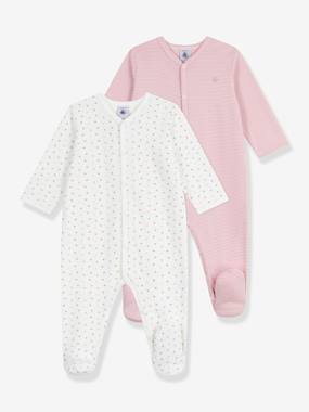 Lot de 2 pyjamas bébé en coton imprimé - vertbaudet enfant -Lot de 2 pyjamas bébé en coton imprimé