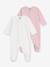 Pack of 2 Printed Cotton Pyjamas for Babies, PETIT BATEAU rose - vertbaudet enfant 