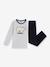 PETIT BATEAU velvet pyjamas for children grey - vertbaudet enfant 