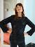 Reversible sequin nursing blouse, front/back black - vertbaudet enfant 