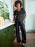 Glittery velvet jumpsuit for pregnancy and nursing clothes black - vertbaudet enfant 