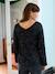 Reversible sequin nursing blouse, front/back black - vertbaudet enfant 