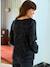 Reversible sequin nursing blouse, front/back black - vertbaudet enfant 