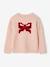 Christmas Gift Box with Jacquard Knit Reindeer Jumper + 2 Scrunchies for Girls ecru+pale pink - vertbaudet enfant 
