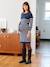 Striped knitted nursing clothes dress marl beige - vertbaudet enfant 