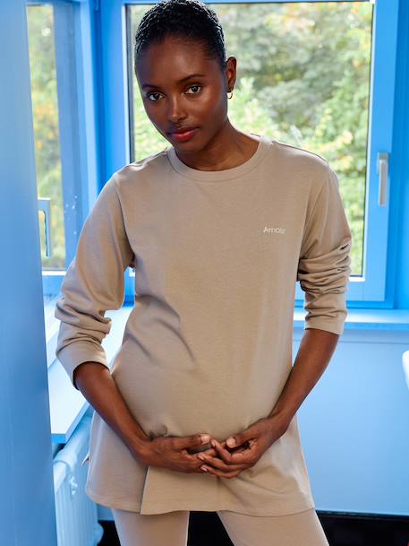 2-Piece Pyjamas for Maternity taupe - vertbaudet enfant 