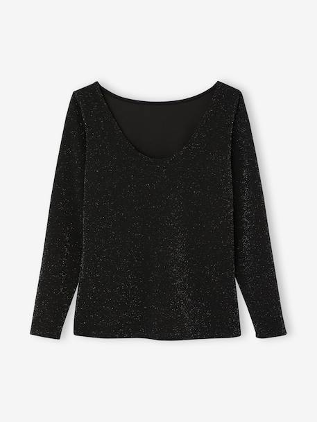 ENVIE DE FRAISE iridescent nursing t-shirt black - vertbaudet enfant 