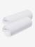 Lot de 2 housses pour berceau et cododo en coton bio* blanc+écru+marine/écru - vertbaudet enfant 
