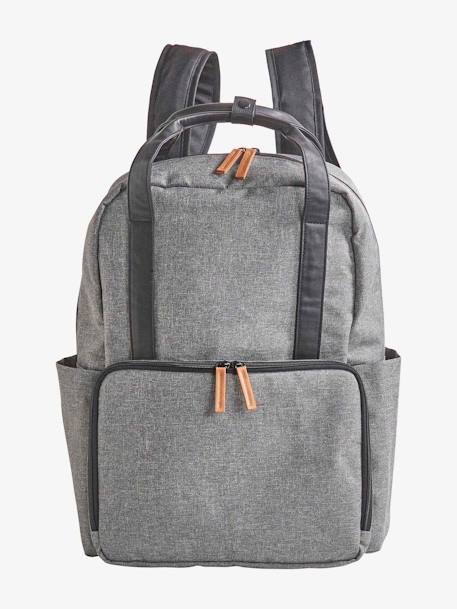 Nappy-Changing Backpack, Vertbaudet bleached denim+Grey - vertbaudet enfant 