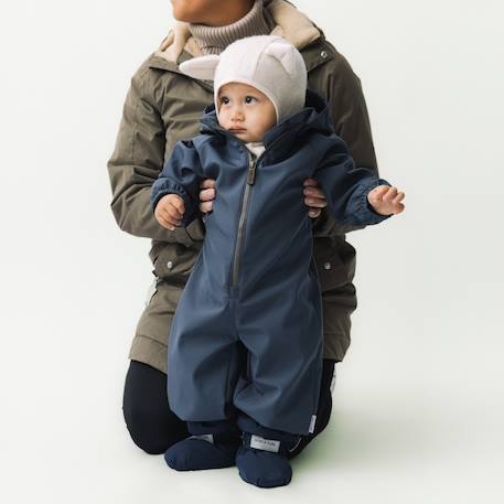 Pramsuit for babies MATARNO MINI A TURE deep blue - vertbaudet enfant 
