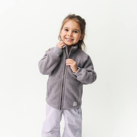 Veste en polaire Teddy avec fermeture éclair enfants MATCEDRIC MINI A TURE bleu foncé+cannelle+écru+lilas poudré+vert - vertbaudet enfant 