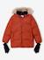 Fleece-Lined Lightweight Jacket, with Mittens or Gloves amber+fir green - vertbaudet enfant 